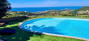 Pool - Villa 'Roberta with Big Private Pool' with Sea View, Wi-Fi and Air Conditioning (Tergu)