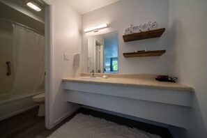 Hair dryer, towels