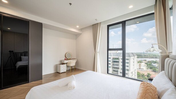 ห้องเพรสซิเดนเชียลสวีท, 3 ห้องนอน, ใช้คลับเลานจ์ได้, วิวเมือง