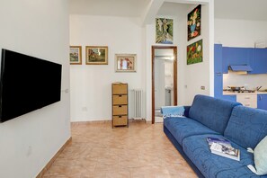 Familienapartment, Mehrere Schlafzimmer (Seaside Binario Blu 500 M Dal Mare) | Wohnbereich