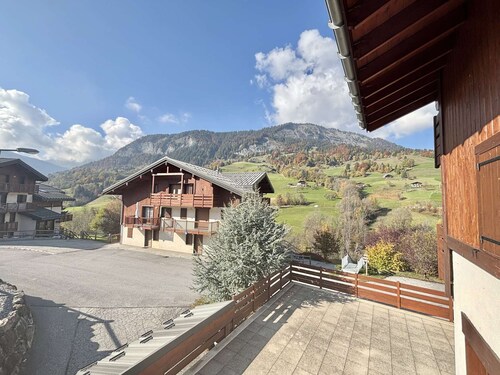 Apartamento de 3 hab. en Flumet - 6 pers. con balcón, parking y piscina