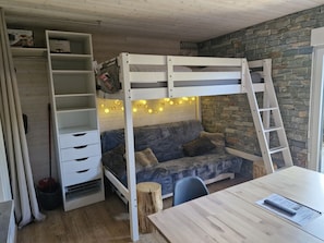 Interior - Renovated studio for 4 by the sledding slope (Arâches-la-Frasse)