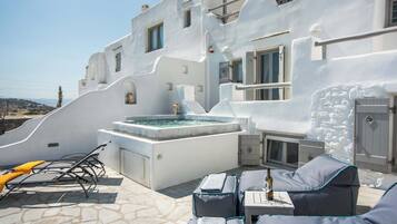 Villa, uitzicht op bergen | Privéspabad