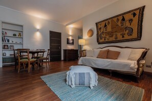 Apartment, 2 Bedrooms | Living area | 30-inch TV with satellite channels - Casa della Luce by Wonderful Italy (Turin)