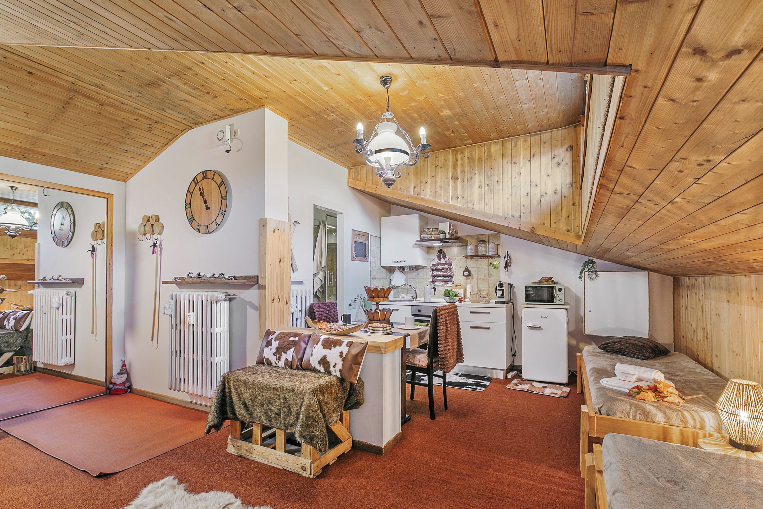 Standard Studio, Mountain View (Studio Valleverde 33B Ski in ski out) | Private kitchenette | Stovetop, coffee/tea maker, electric kettle, toaster