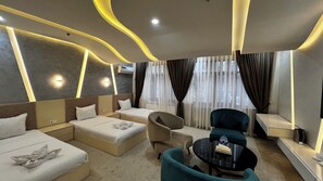 Deluxe Triple Room, City View | Free minibar, desk, soundproofing, free WiFi - Ohu Palace Hotel (Fergana)