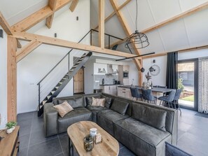 Bungalow | Living room - Thatched Bungalow With Private Terrace (Baarle-Nassau)