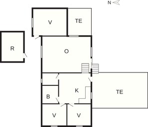 House | Floor plan - 4 Star Holiday Home in Hals (Hals)