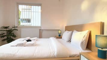 2 makuuhuonetta, silitysrauta/-lauta, Wi-Fi, vuodevaatteet