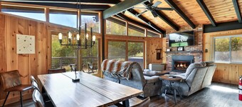 RoundTop Chalet | Hot Tub, Fire Pit & Mountain Views near Killington & Okemo
