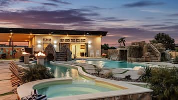 Et oppvarmet basseng