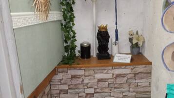 Douche, serviettes fournies