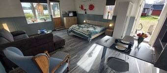 Vacation home directly on the Lagan near Markaryd