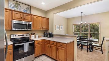 Condo, Multiple Beds, Balcony, Garden View (The Fairway Getaway) | Private kitchen