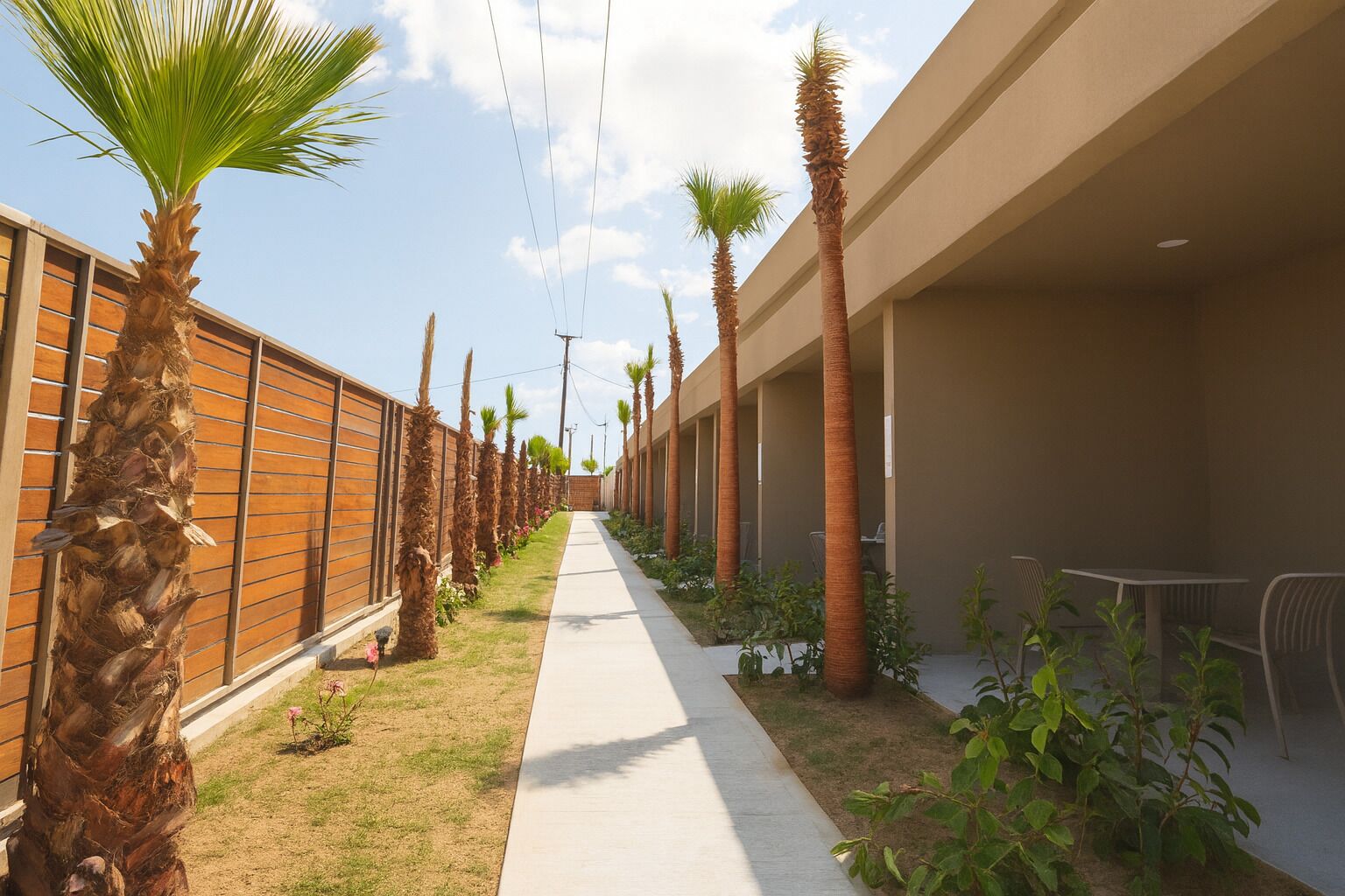 Overnatningsstedets facade