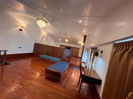 Luxury Double Room, Balcony, Garden View | Memory foam beds, desk, laptop workspace, iron/ironing board