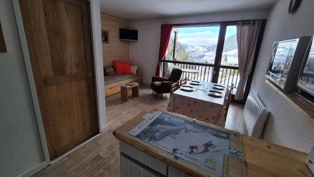 Living area - Holiday Home in Areches Near Ski Slopes (Beaufort)