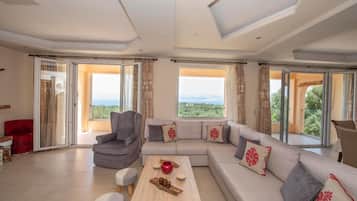 Televisión y chimenea