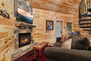 Cabin, 2 phòng ngủ | Khu phòng khách