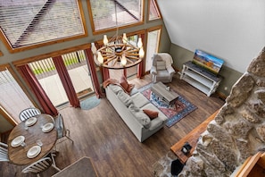 Chalet, 4 chambres | Coin séjour