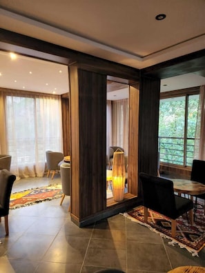 Sala de estar en el lobby