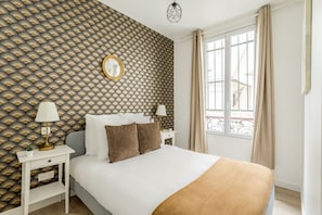 Apartment, Garden View | Hypo-allergenic bedding, pillowtop beds, individually decorated