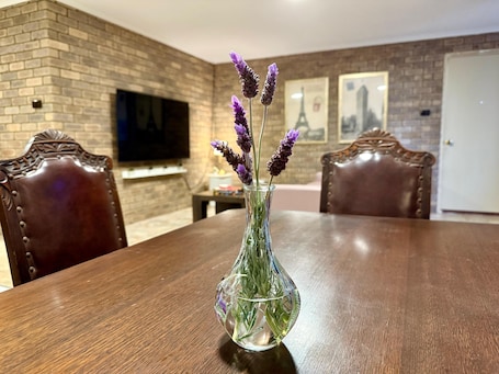 Dining. Spacious Villa with Comfortable Beds