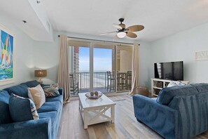 Smart TV - Shores of Panama 1504 w/balcony, two bedrooms + private bunk room, heated pool (Panama City Beach)