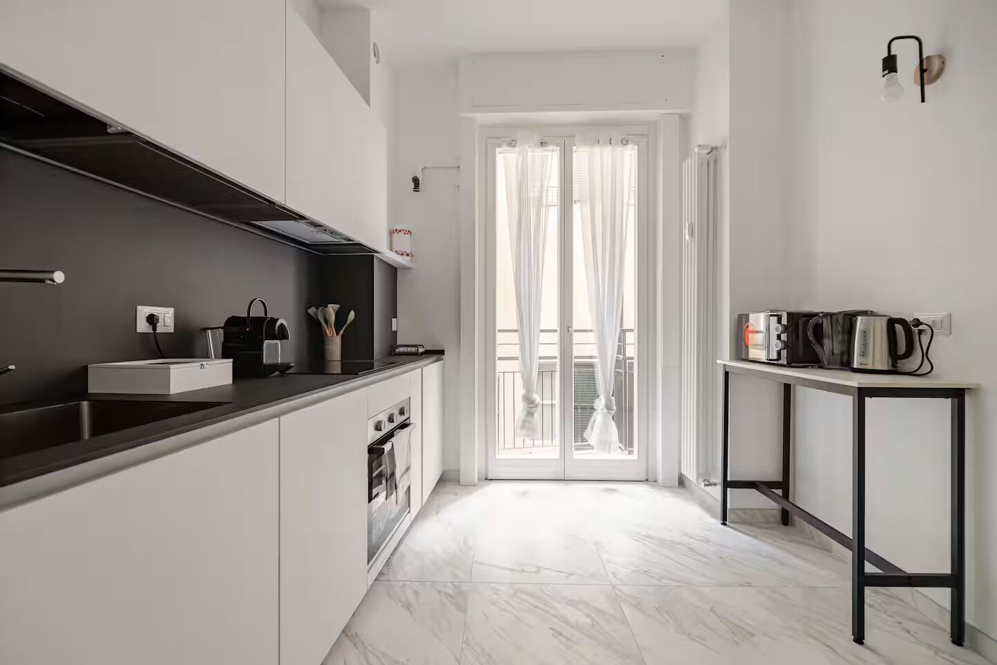 Oven, stovetop, dishwasher, toaster