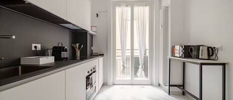 Oven, stovetop, dishwasher, toaster