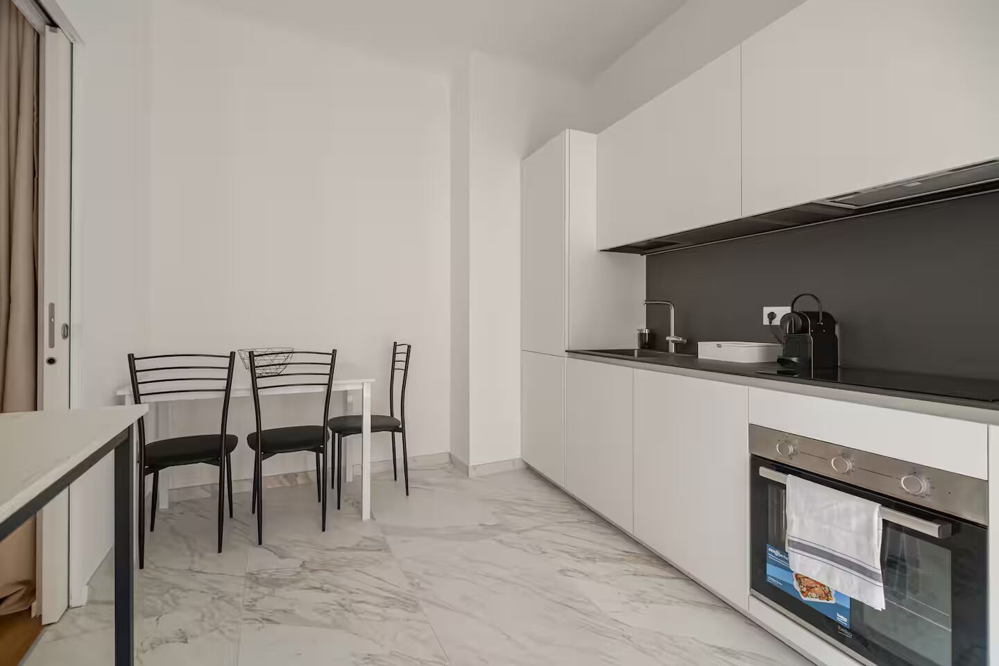 Oven, stovetop, dishwasher, toaster