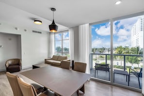 Apartment, 1 Queen Bed with Sofa bed, Balcony (Between Lakes and Ocean) | Living area - Between Lakes and Ocean For 4 (Hollywood)