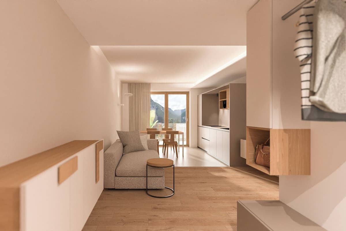 Appartement, 2 chambres, terrasse, dans la tour | Couette en duvet d'oie, matelas mémoire de forme