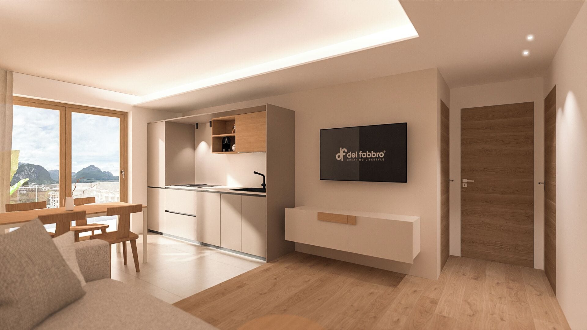 Appartement, 2 chambres, balcon, dans la tour | Couette en duvet d'oie, matelas mémoire de forme