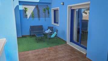 Apartamento Deluxe, balcón, vistas a la ciudad | Terraza o patio