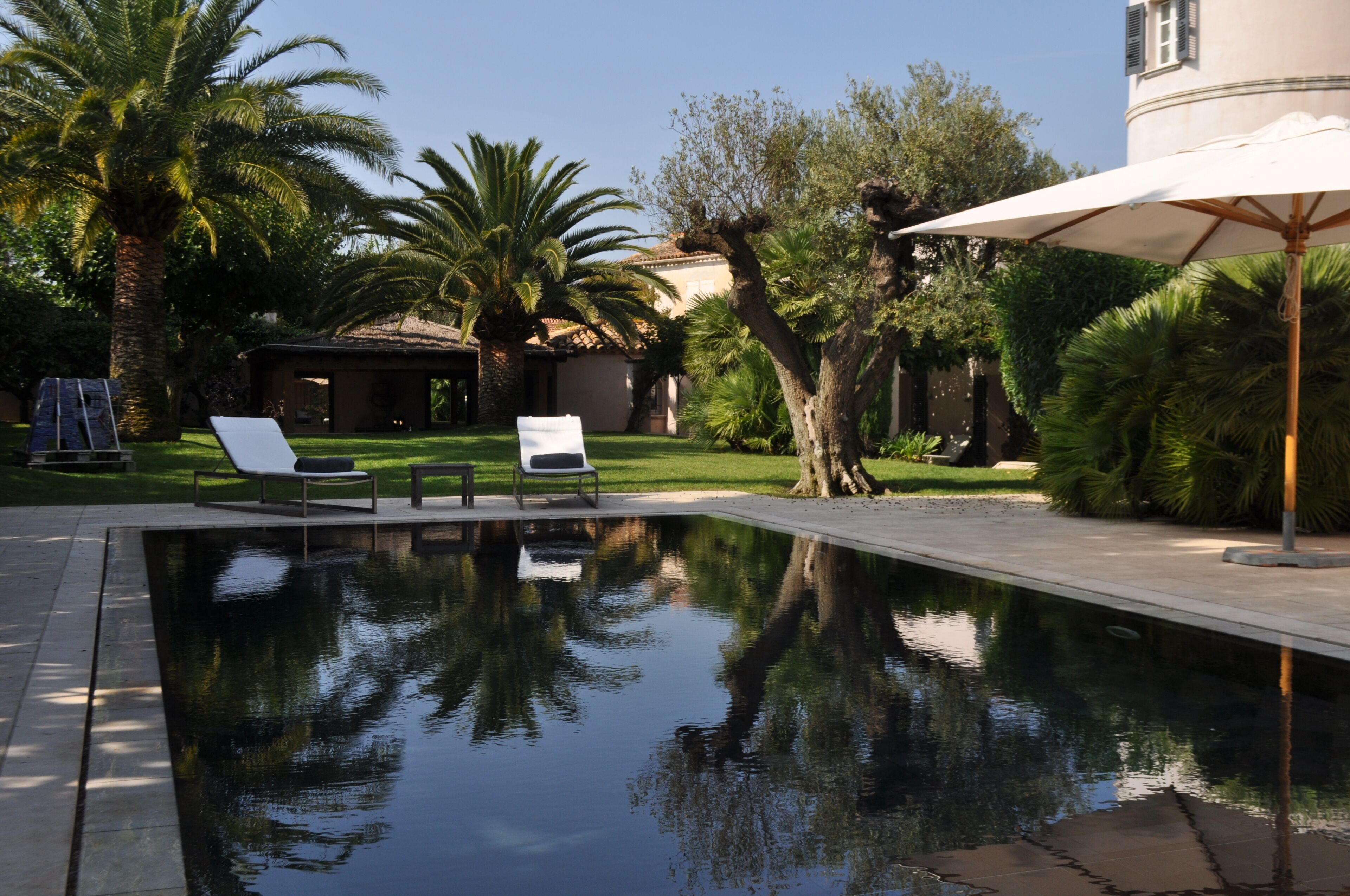 Piscine extérieure, piscine chauffée