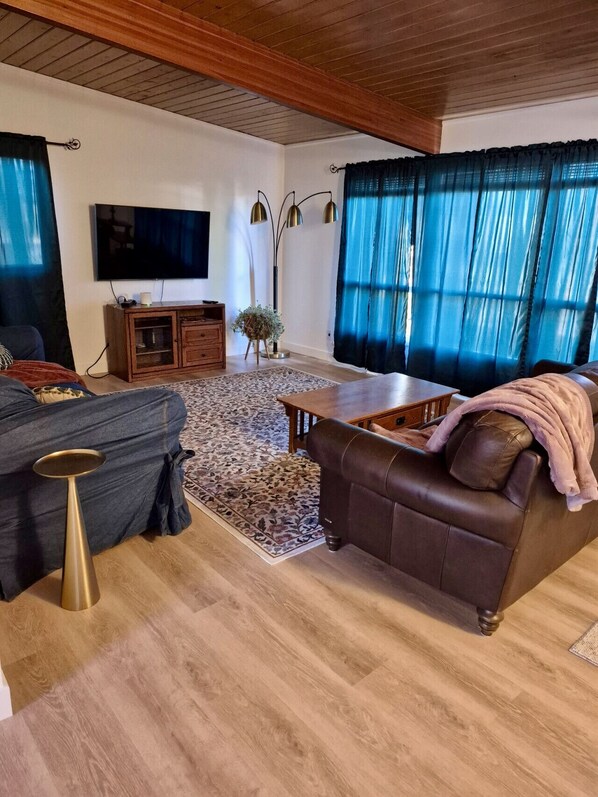 Smart TV, books, music library - Main St Retreat - MCM Styled and Beautiful Patio (Miles City)