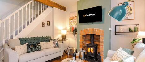 Een televisie en een kantoor