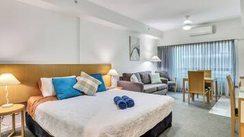 1 bedroom, iron/ironing board, travel crib, free WiFi