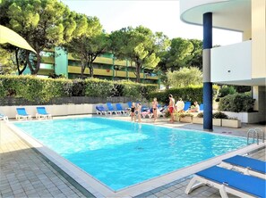 Apartment, 1 Bedroom, Balcony, City View | Pool | Outdoor pool