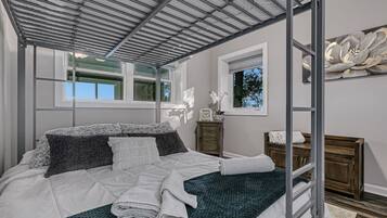 4 bedrooms, iron/ironing board, travel crib, WiFi