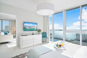 2 bedrooms, iron/ironing board, travel cot, WiFi