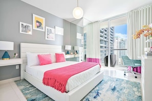 2 bedrooms, iron/ironing board, travel crib, WiFi