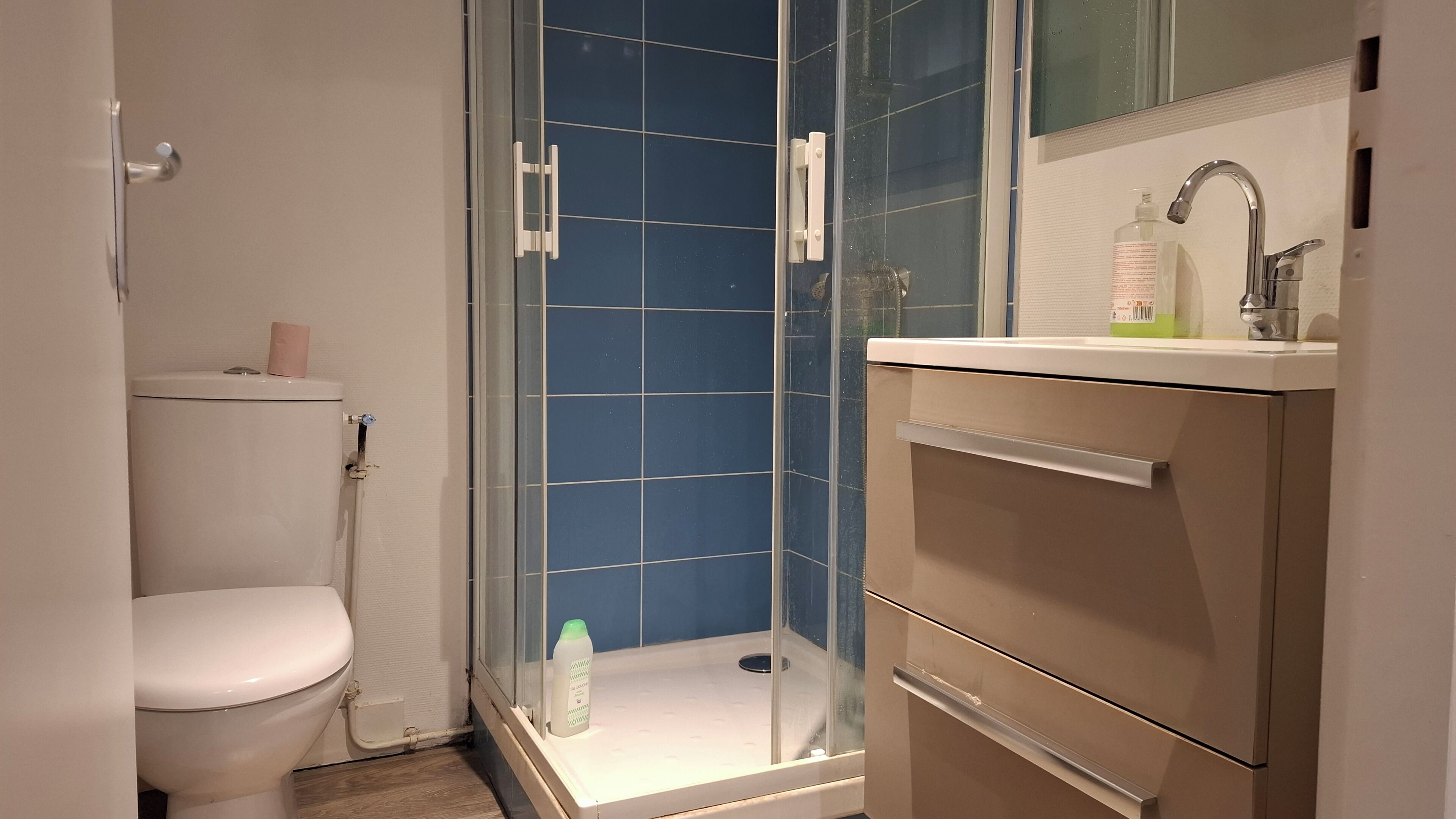 Håndklær, såpe og toalettpapir