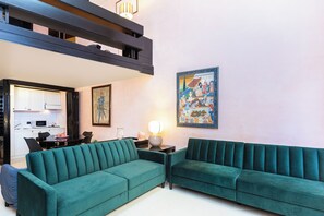 Appartement | Coin séjour | Télévision de 40 pouces avec chaînes numériques