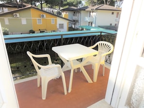 Apartamento, 1 habitación, balcón | Balcón