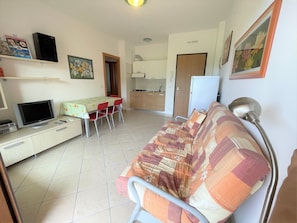 Apartment, 2 Bedrooms, Balcony, City View | Living room - Quiet Apartment With Terrace (San Michele al Tagliamento)