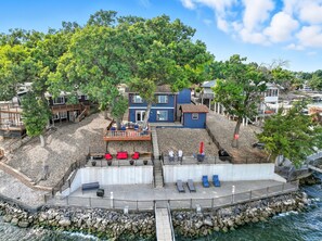 Exterior - Private Lakefront | Hot Tub + Dock + 180° Views (Sunrise Beach)