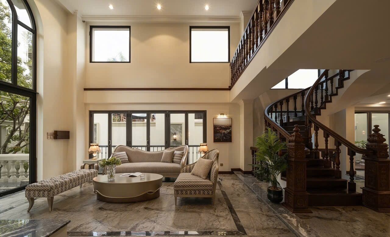 슈피리어 빌라, 전용 수영장 | 거실 공간