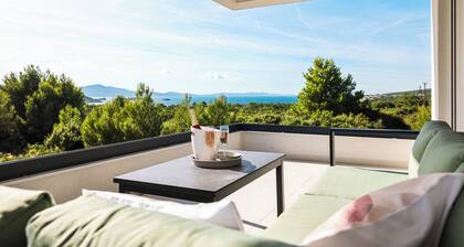 View of the "heart island" Croatia, Turanj, Welcome to Apartment ELA